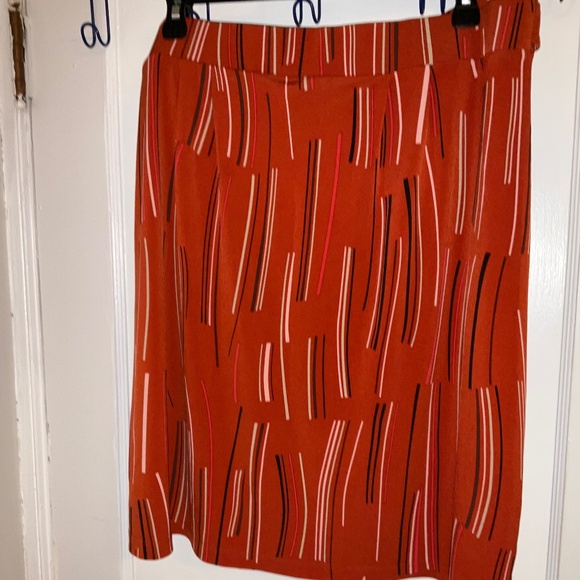 Attention BURNT ORANGE Women’s Skirt Size Large - Picture 5 of 8